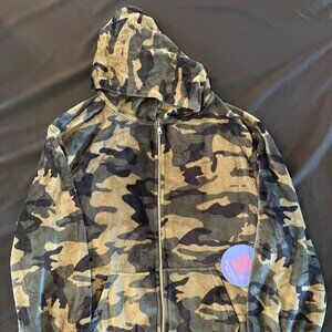 Blue Riot xo Camo Soft Hoodie Jacket Size 3XL